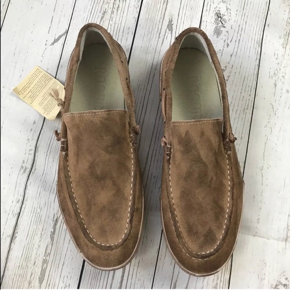 Rogue Men’s Driving Shoes Slip On Brushed Leather - Picture 3 of 8